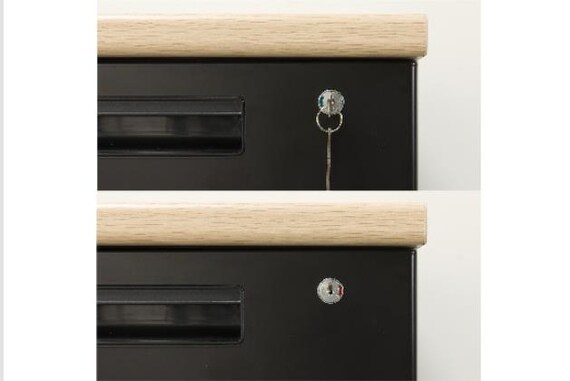 ワキヅクエ3ダン GD-01 OAK/BK 9枚目画像