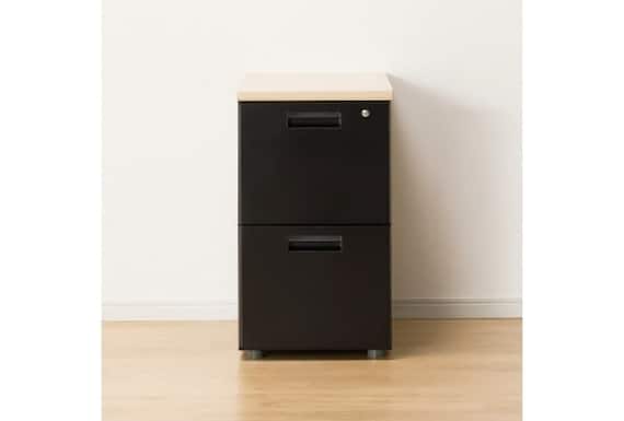 ワキヅクエ2ダン GD-02 OAK/BK 4枚目画像