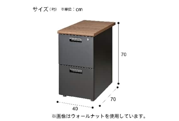 ワキヅクエ2ダン GD-02 OAK/BK 15枚目画像