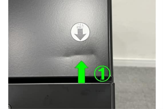 ワキヅクエ2ダン GD-02 OAK/BK 18枚目画像