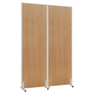 2連 木目調パーテーション(PW0618・0918・1218 SI)
