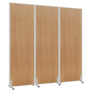 3連 木目調パーテーション(PW0618・0918・1218 SI)