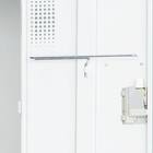 4人用スチールロッカー(2段 TLK-D4SN 内筒交換錠) 6枚目画像