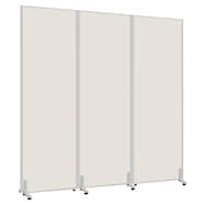 3連 木製パネルパーテーション(PW0618・0918・1218 WH)