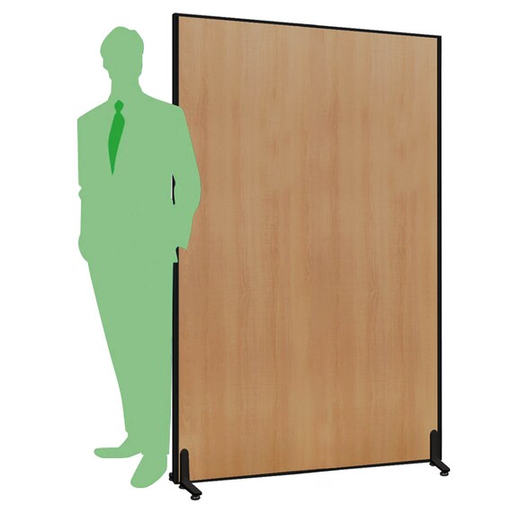 木目調パーテーション 3台セット(PW1218 BK/NW) 3枚目画像