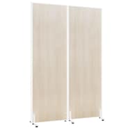 2連 木目調パーテーション(PW0618・0918 WH)