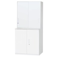 医療用収納(上引違い戸 V930-10S・下両開き戸 V945-09H 幅90cm)