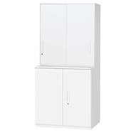 医療用収納(上引違い戸 V930-10S・下両開き戸 V945-09H 幅90cm)