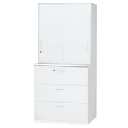 医療用収納(上引違い戸 V930-10S・下ラテラル3段 V945-309D 幅90cm)