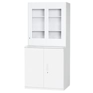 医療用収納(窓付き引違い戸 V930-10SG・下両開き戸 V945-09H 幅90cm)