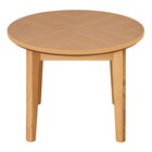 木製円形テーブル(アロウ600 LBR) 3枚目画像