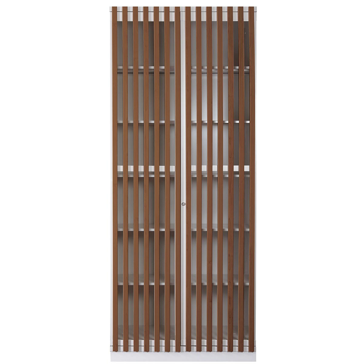 格子扉付きキャビネット(GROW ハイタイプ WH/BR) | ニトリネット