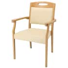 木製チェア(ケイプ2M LBR/IV) 1枚目画像