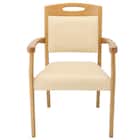 木製チェア(ケイプ2M LBR/IV) 2枚目画像