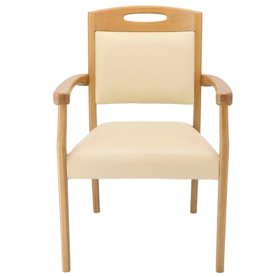 木製チェア(ケイプ2M LBR/IV) 2枚目画像