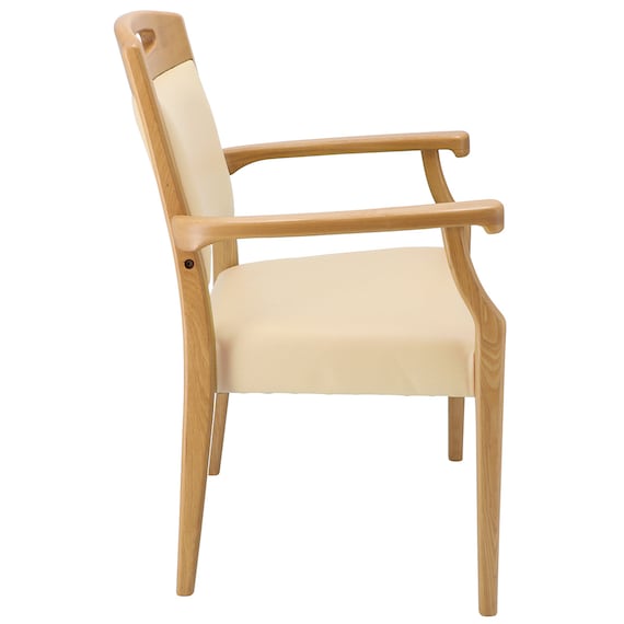 木製チェア(ケイプ2M LBR/IV) 3枚目画像