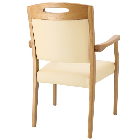 木製チェア(ケイプ2M LBR/IV) 4枚目画像