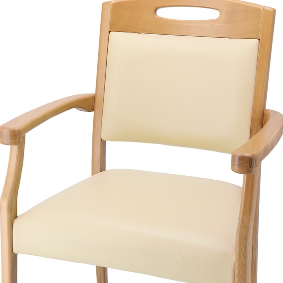 木製チェア(ケイプ2M LBR/IV) 6枚目画像