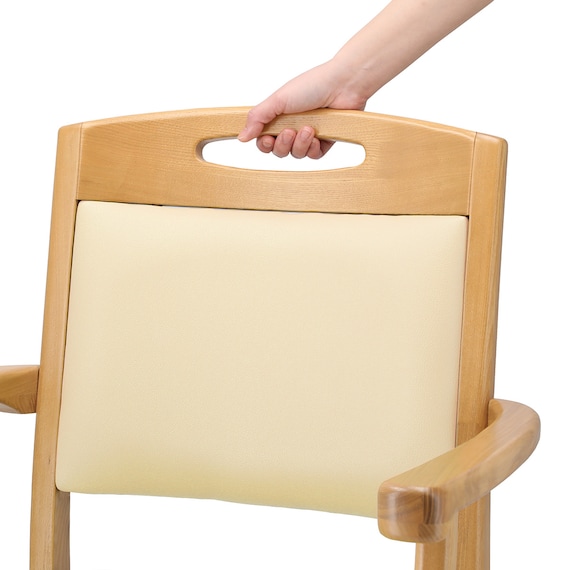 木製チェア(ケイプ2M LBR/IV) 11枚目画像