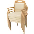 木製チェア(ケイプ2M LBR/IV) 12枚目画像