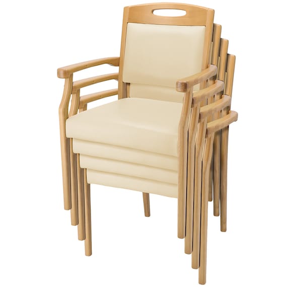 木製チェア(ケイプ2M LBR/IV) 12枚目画像