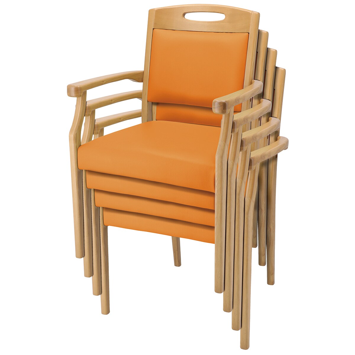 木製チェア(ケイプ2M LBR/OR) | ニトリネット【公式】 家具