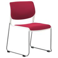 ミーティングチェア(MC183GW-FG3 布 脚:グレー 背/座:樹脂 ホワイト)