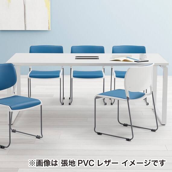 ミーティングチェア(MC183GW-FG3 布 GY) 8枚目画像