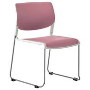 ミーティングチェア(MC183GW-VG1 PVC 脚:グレー 背/座:樹脂 ホワイト)