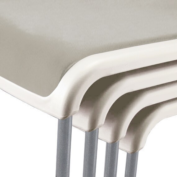 ミーティングチェア(MC183GW-VG1 PVC GY) 4枚目画像