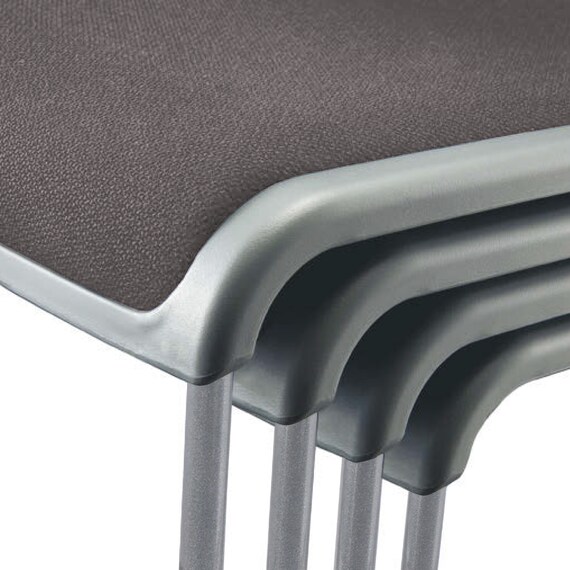 ミーティングチェア(MC183GG-FG3 布 GY) 5枚目画像