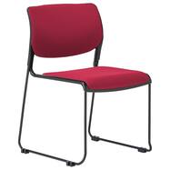 ミーティングチェア(MC183BB-FG3 布 脚:ブラック 背/座:樹脂 ブラック)