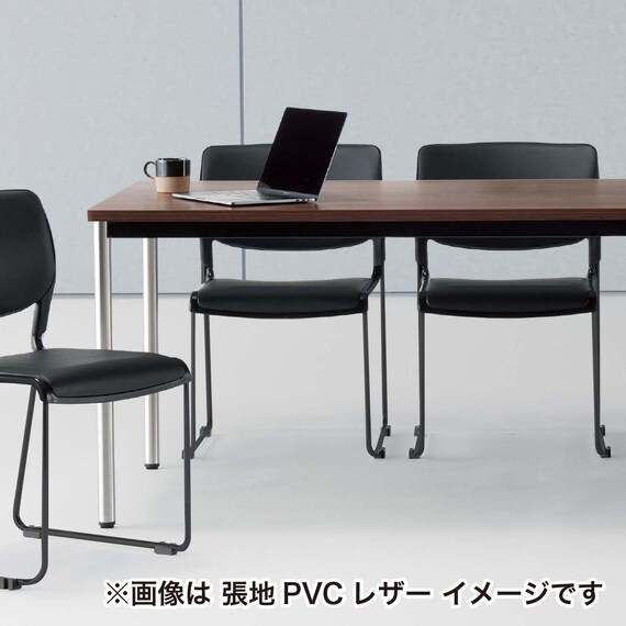 ミーティングチェア(MC183BB-FG3 布 GY) 8枚目画像