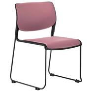 ミーティングチェア(MC183BB-VG1 PVC 脚:ブラック 背/座:樹脂 ブラック)