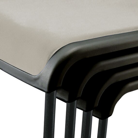 ミーティングチェア(MC183BB-VG1 PVC GY) 4枚目画像