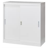 スチール書庫(引違い NT-88 天板・ベース付き)