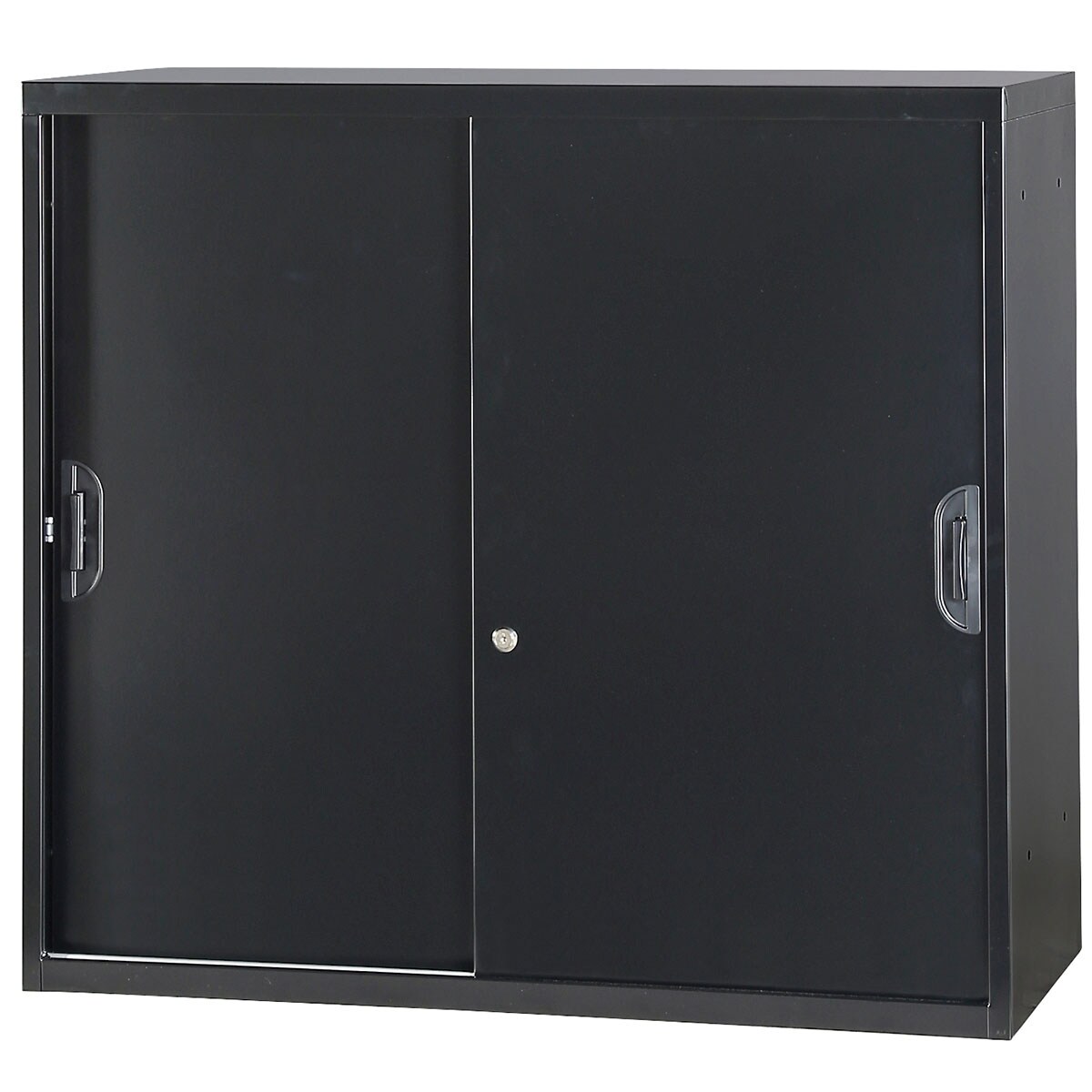 スチールキャビネット(上段オープン・下引違い戸 HOS-X 脚付きベース