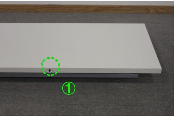 フラップテーブル LCL-1245 WH 4枚目画像