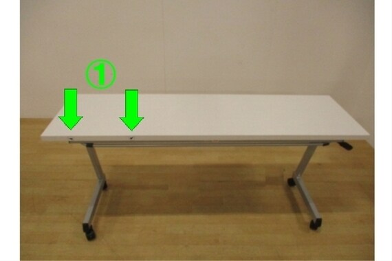 フラップテーブル LCL-1545 WH 4枚目画像