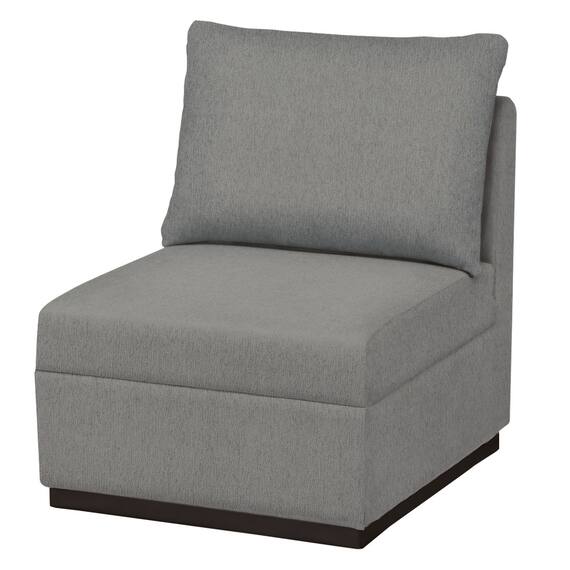 1人用布張りソファ(カレル B-N1-CU-07 GY) 1枚目画像