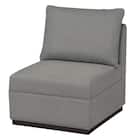 1人用布張りソファ(カレル B-N1-CU-07 GY) 1枚目画像