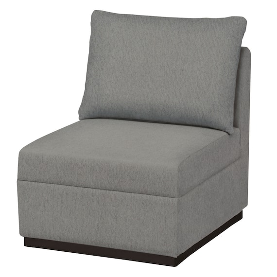 1人用布張りソファ(カレル B-N1-CU-07 GY) 1枚目画像