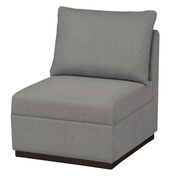 1人用布張りソファ(カレル C-N1-CU07 GY) 1枚目画像