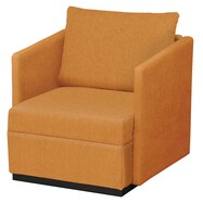 1人用布張りソファ(カレル B-N1-CU 肘付き)