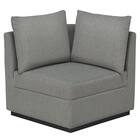 コーナー布張りソファ(カレル C-N1-CU07 GY) 1枚目画像