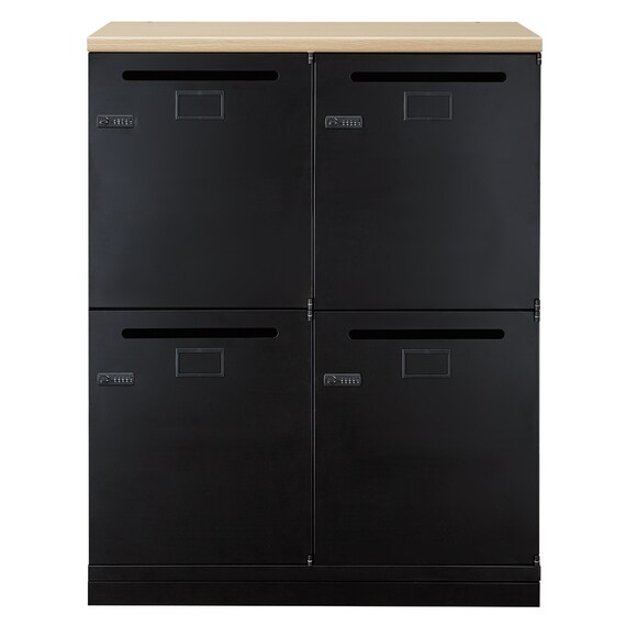 パーソナルロッカー 4人用 TSPL-N4 BK OAK ネット 公式 家具・インテリア通販