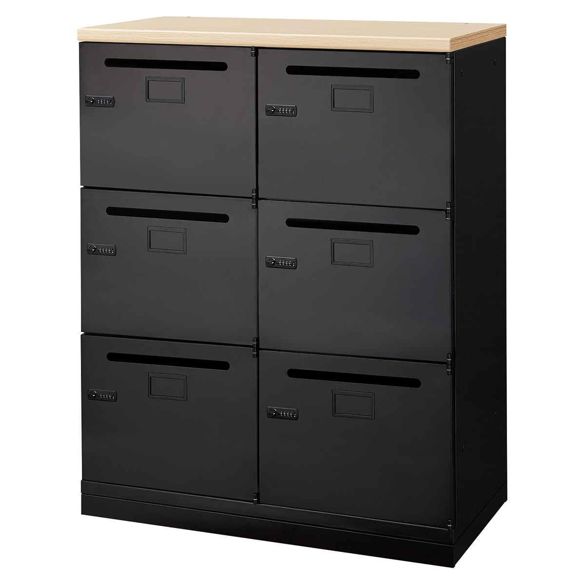 パーソナルロッカー(6人用 TSPL-N6 BK/OAK) | ニトリネット【公式