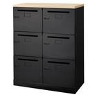 パーソナルロッカー(6人用 TSPL-N6 BK/OAK) 1枚目画像