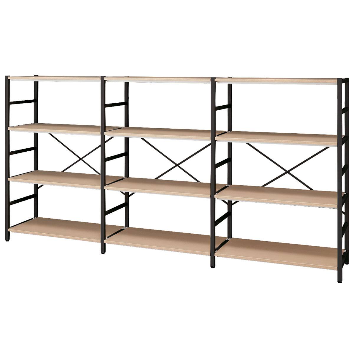 3連シェルフ(3段 NT2400-1200 WH/OAK) | ニトリネット【公式】 家具