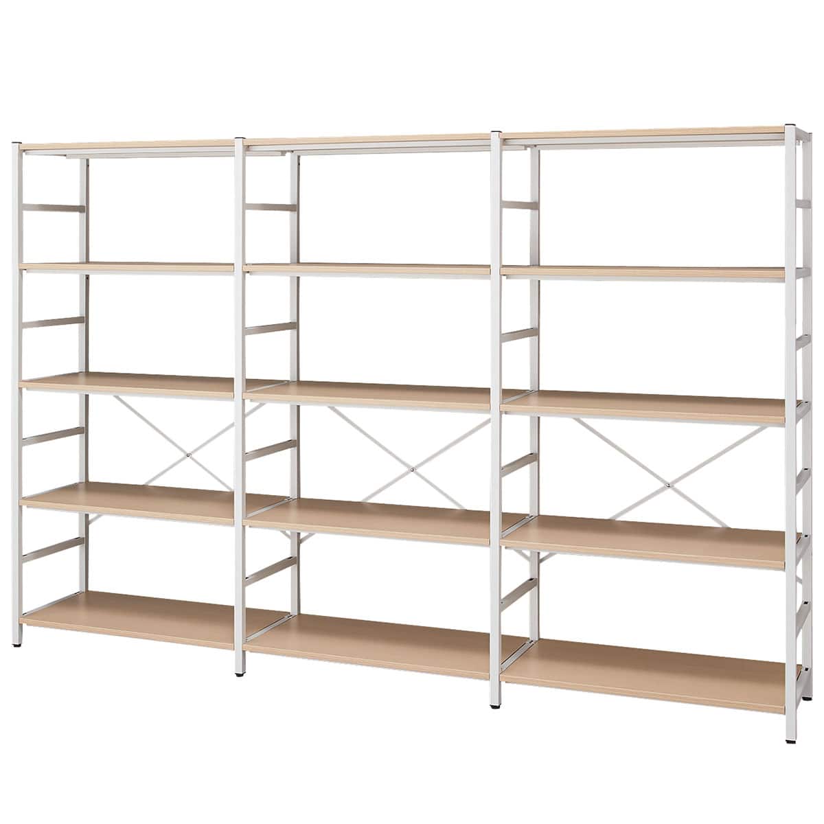 【超美品】シェルフ(3段 NT-1200 WH/OAK) ニトリ 3連シェルフ(3段 NT2400-1200 WH/OAK) | ニトリネット【公式】 家具